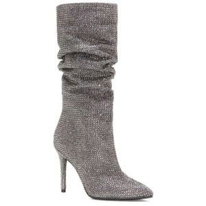 Jessica Simpson layzer slouchy rhinestone boots.